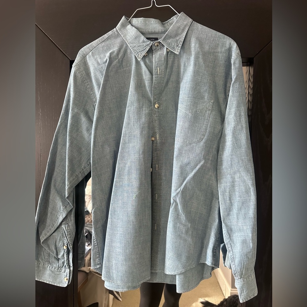 J. Crew Light Blue Chambray Button Down Shirt